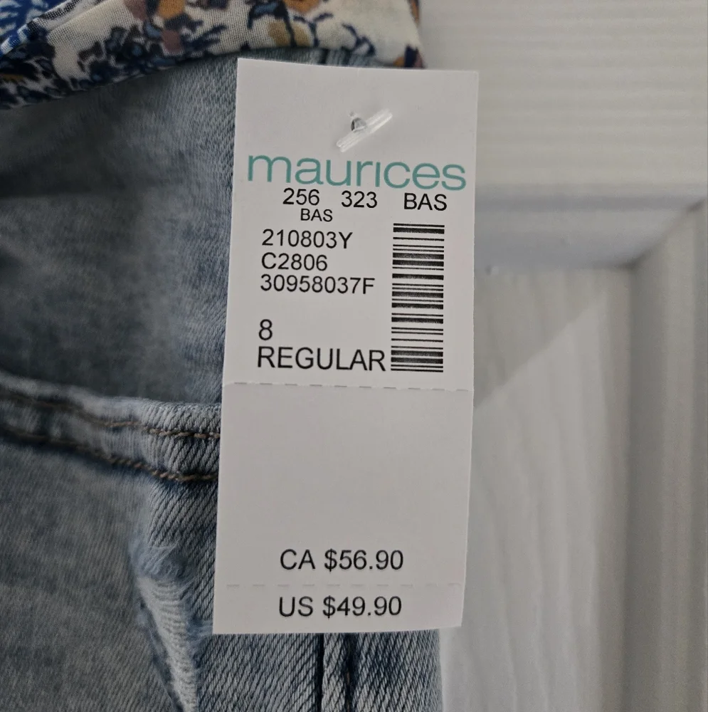 M jeans by Maurices slim straight ankle mid rise jeans - Picture 8 of 8